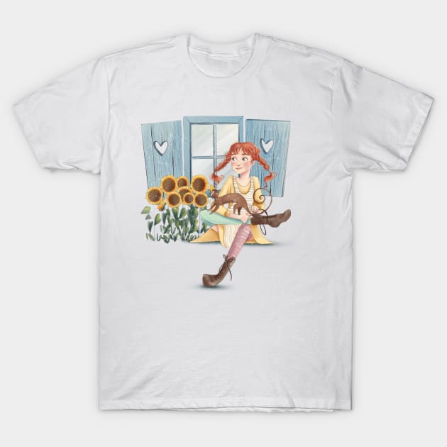 Pipi longstocking T-Shirt by Lu Lapin